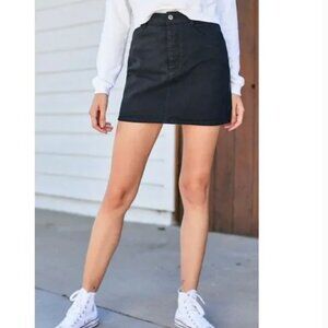 PacSun J Galt Black Denim Mini Skirt